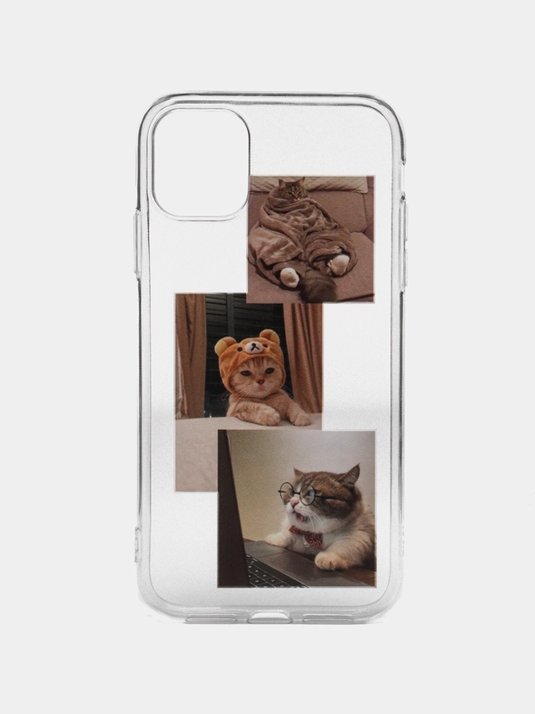 Чехол с принтом котиков для iPhone