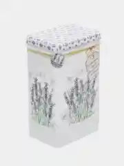 Банка для сыпучих продуктов "Лаванда", 2,7 л, 9,5 х 21,5 см, прямоугольная