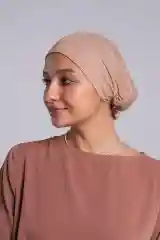 Песочный хаки шапка мусульманская на резинке и завязках