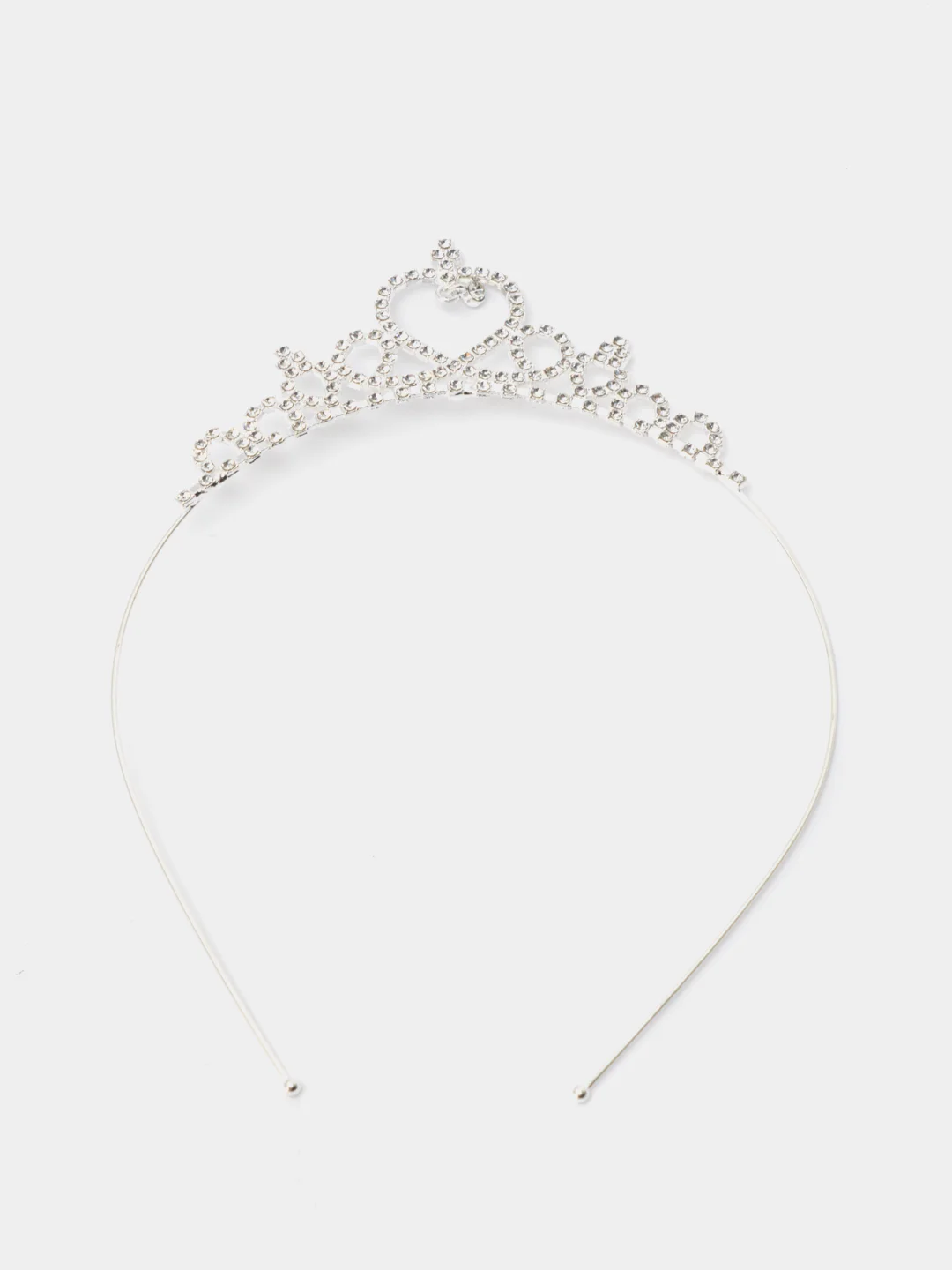 Серебряный диадема детская, корона для девочки