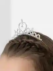 Серебряный диадема детская, корона для девочки