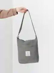 Серый вельветовый шоппер