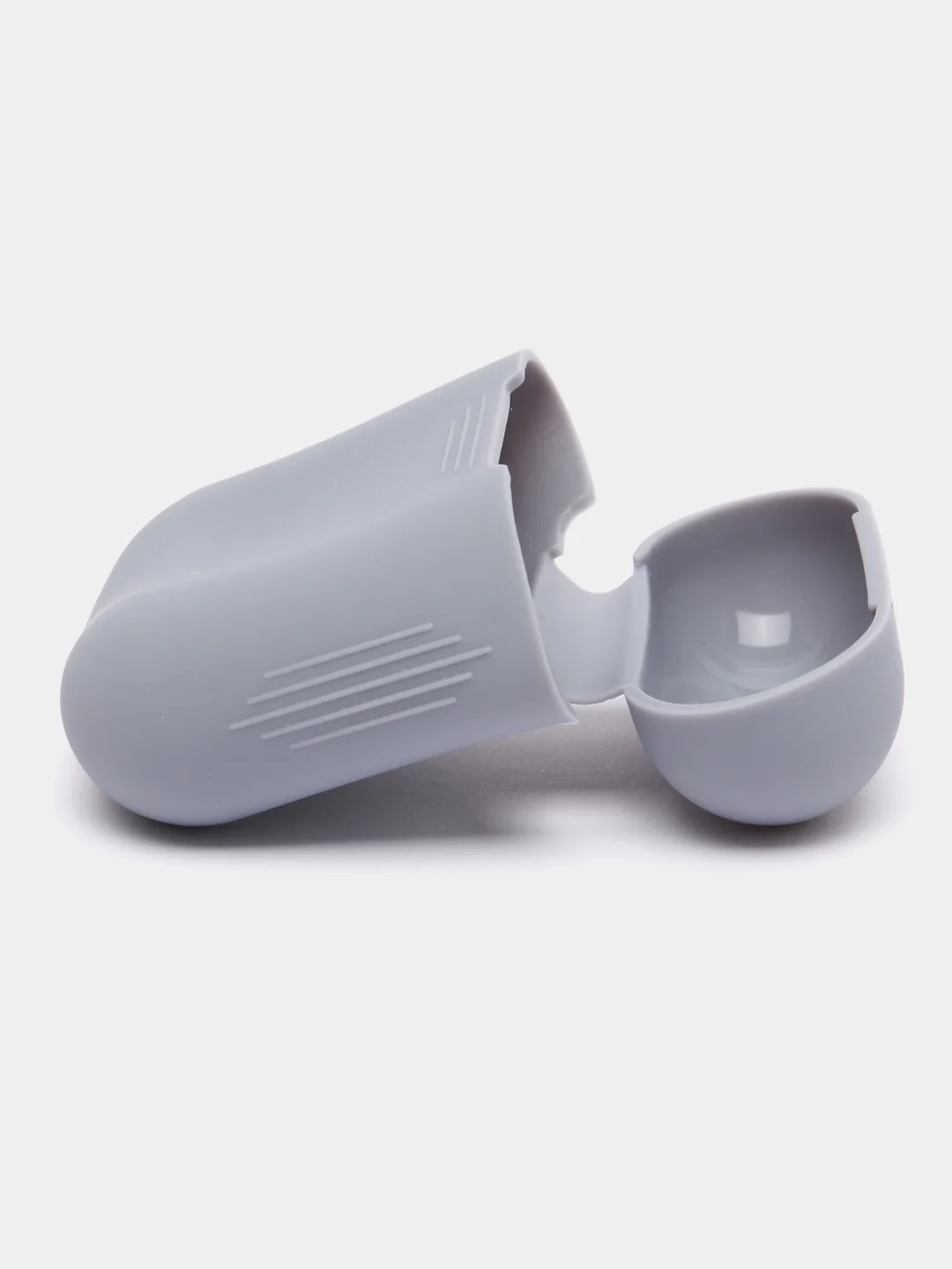 Серый чехол для AirPods 1/AirPods 2 силиконовый
