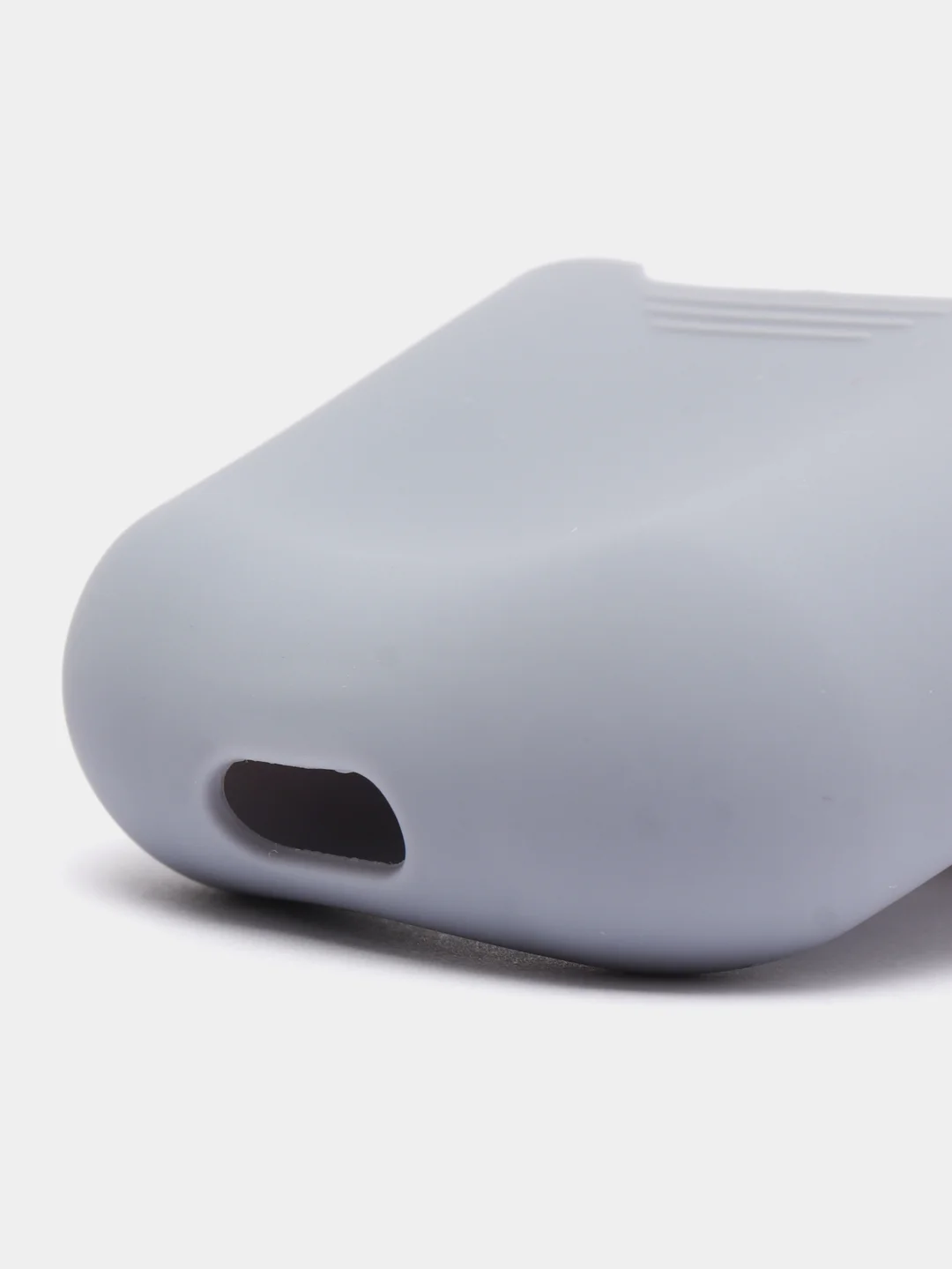 Серый чехол для AirPods 1/AirPods 2 силиконовый
