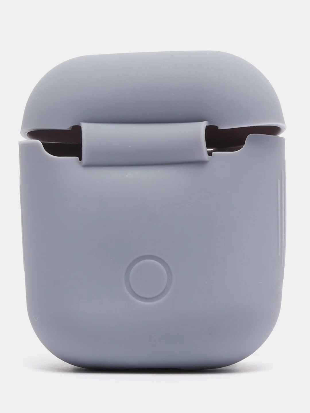 Серый чехол для AirPods 1/AirPods 2 силиконовый