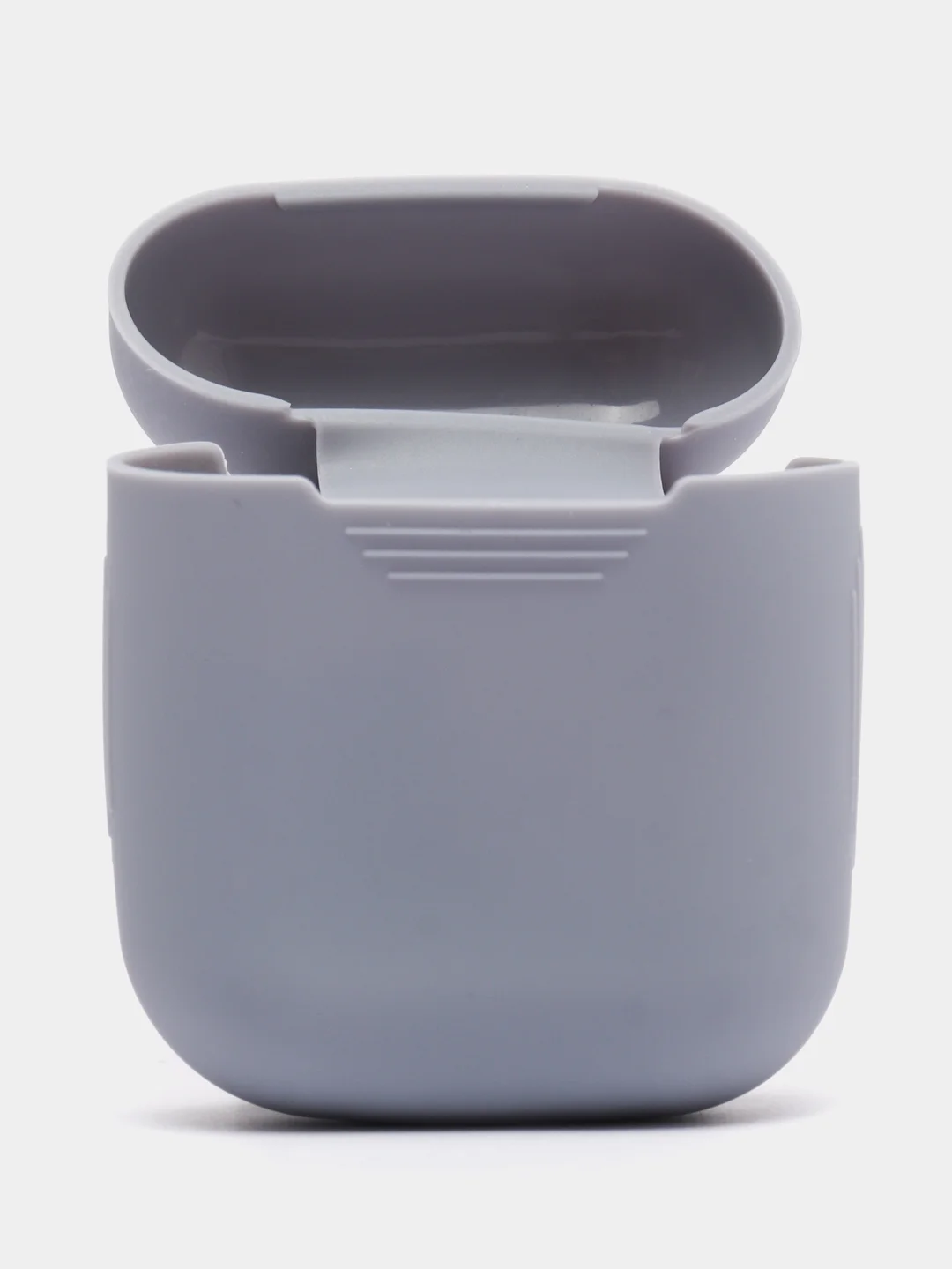 Серый чехол для AirPods 1/AirPods 2 силиконовый