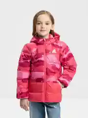 Пуховик для девочки с капюшоном Adidas