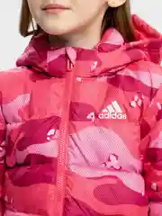 Пуховик для девочки с капюшоном Adidas