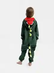 Зеленый кигуруми-пижама для детей, для утренника, новогодний костюм зайца, волка, дракона, тигра