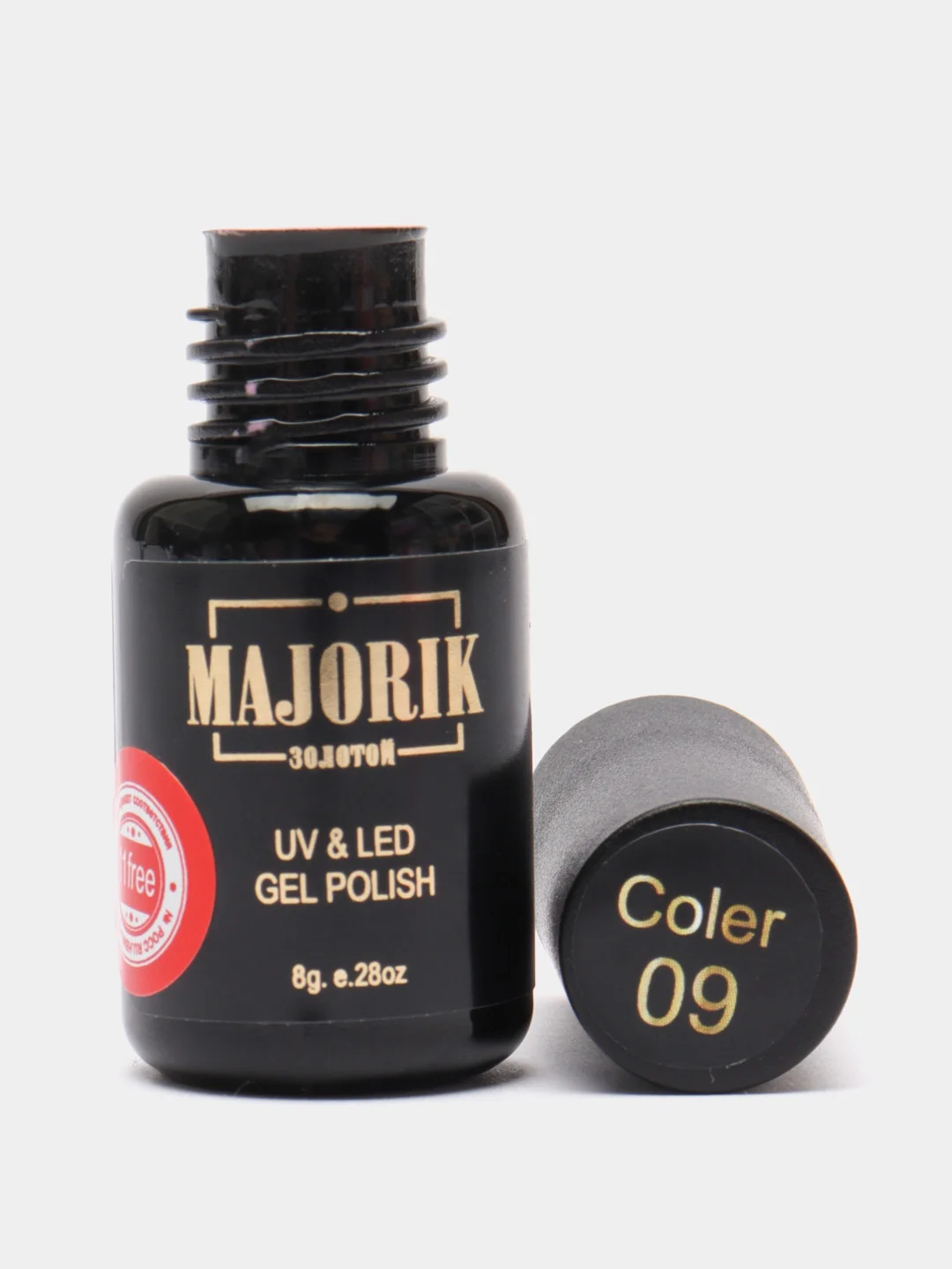 Розовый гель-лак для ногтей Majorik Coler 09, 8 г