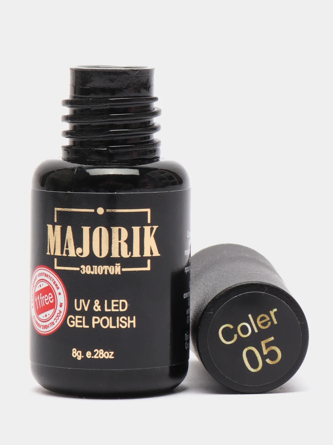 Серый гель-лак для ногтей Majorik Coler 05, 8 г