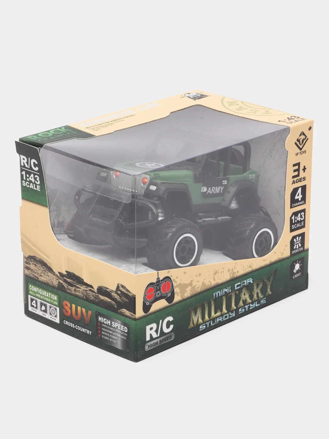 Зелёный хаки радиоуправляемая машина "Гелендваген Mini Car", 1:43