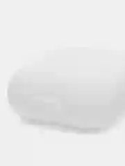 Белый чехол для беспроводных наушников AirPods 1/2 (с карабином)силиконовый