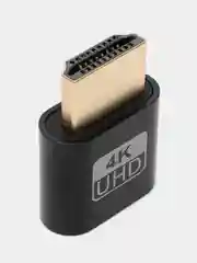 Черный эмулятор монитора, виртуальный дисплей HDMI DDC EDID