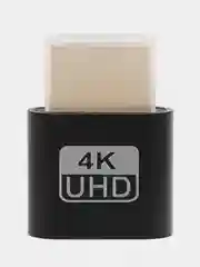 Черный эмулятор монитора, виртуальный дисплей HDMI DDC EDID
