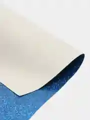 Синий кожзам с мелкими блестками гладкий, искусственная кожа