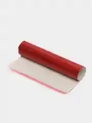 Красный кожзам с мелкими блестками гладкий, искусственная кожа