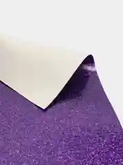 Фиолетовый кожзам с мелкими блестками гладкий, искусственная кожа