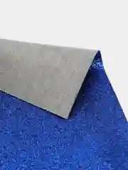 Синий кожзам с мелкими блестками, искусственная кожа