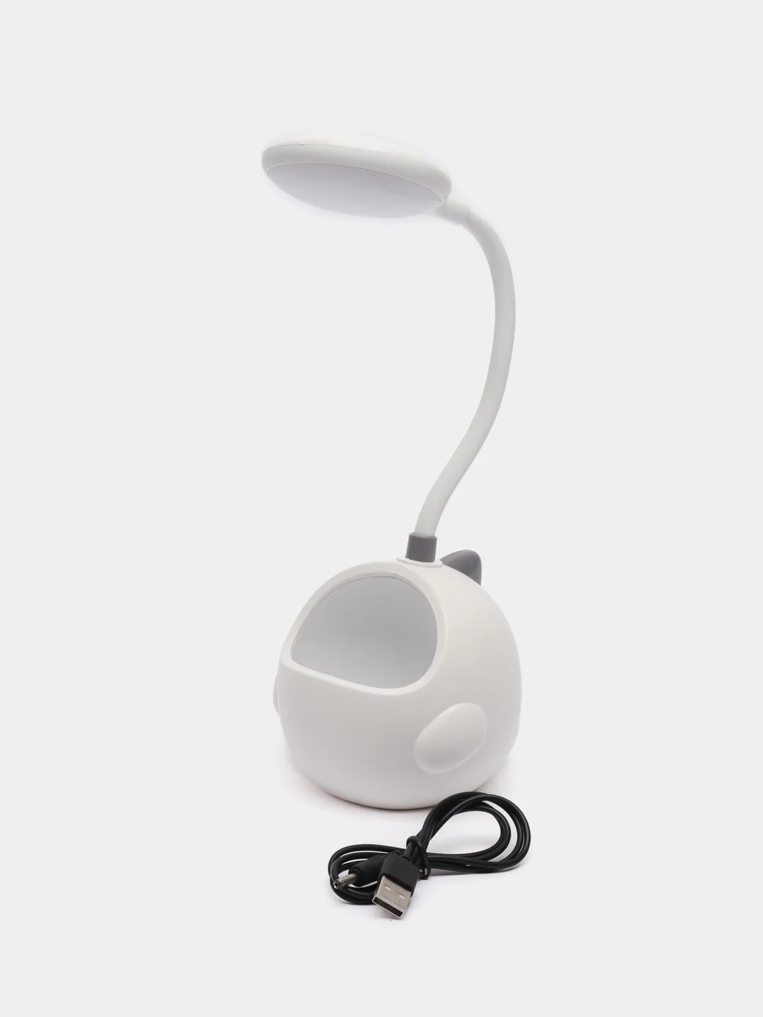 Настольная лампа "Динозаврик" LED 3Вт, USB, белый, 10 х 9,5 х 34 см