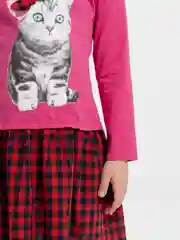 Бордовый платье для девочки с длинным рукавом, 2,3,4,5 лет