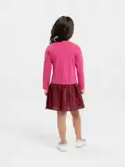 Бордовый платье для девочки с длинным рукавом, 2,3,4,5 лет