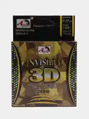 Зелёный хаки леска INVISIBLE 3D, 100 м, от 0,08-0,25