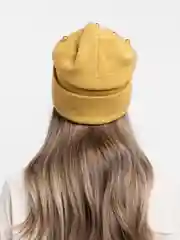 Горчичный шапка женская Звезда