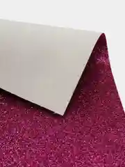 Фуксия кожзам с мелкими блестками, искусственная кожа