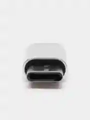 Серебряный адаптер-переходник с micro-USB (мама) на Type-C (папа)