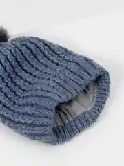Индиго шапка для девочек на флисовом подкладе Мирель