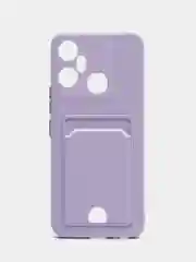 Золотой чехол INFINIX SMART 6 PLUS с защитой камеры и карман для пластиковой карты