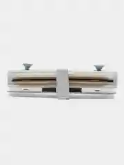 Белый коннектор I-образный JazzWay PTR CI-BL, накладной, шинопровод, черный