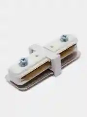 Белый коннектор I-образный JazzWay PTR CI-BL, накладной, шинопровод, черный