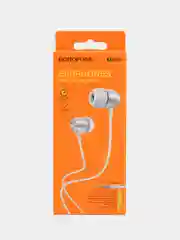 Серый наушники с микрофоном Borofone с разъёмом 3.5 Jack