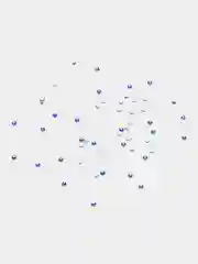 Стразы для маникюра, синие, 50 штук, размер 3 (1,2 мм), для хобби и творчества