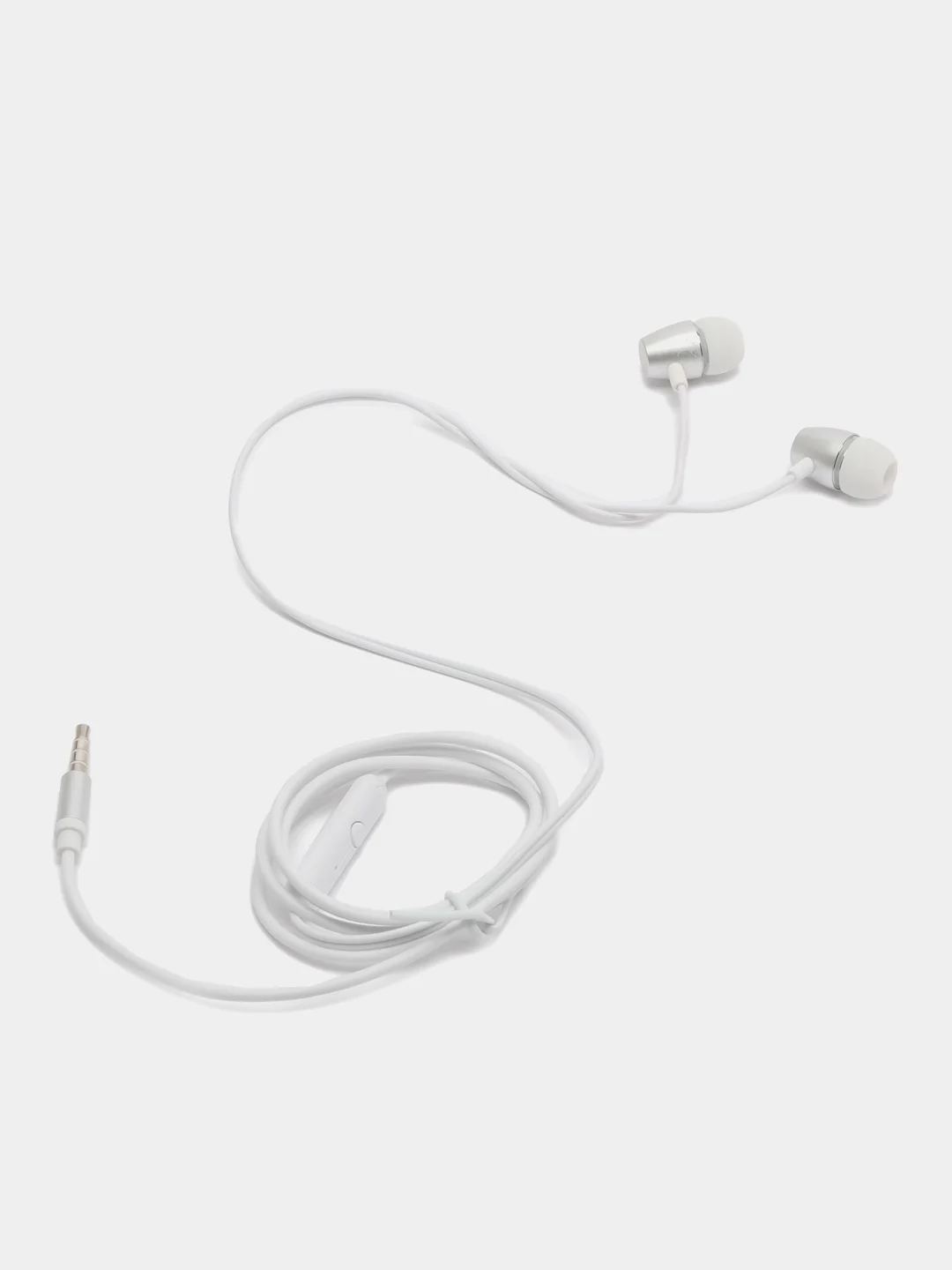 Серый наушники с микрофоном Borofone с разъёмом 3.5 Jack