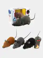 Серый мышка на пульте управления,Интерактивная игрушки для животных