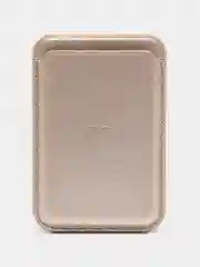 Золотой кошелек из эко-кожи для карт MagSafe Leather Wallet на iPhone 12, 13 ProMax