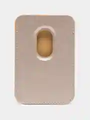 Золотой кошелек из эко-кожи для карт MagSafe Leather Wallet на iPhone 12, 13 ProMax