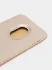 Золотой кошелек из эко-кожи для карт MagSafe Leather Wallet на iPhone 12, 13 ProMax