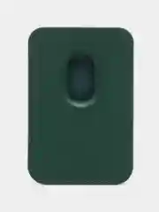 Зеленый кошелек из эко-кожи для карт MagSafe Leather Wallet на iPhone 12, 13 ProMax