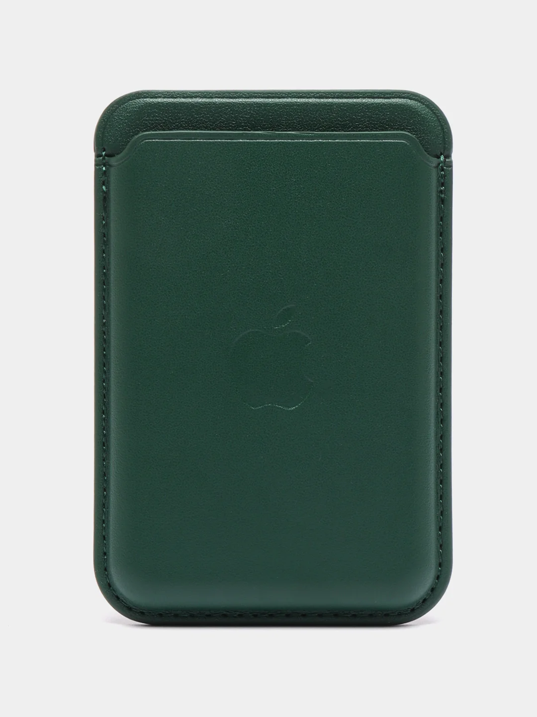 Зеленый кошелек из эко-кожи для карт MagSafe Leather Wallet на iPhone 12, 13 ProMax