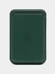 Зеленый кошелек из эко-кожи для карт MagSafe Leather Wallet на iPhone 12, 13 ProMax