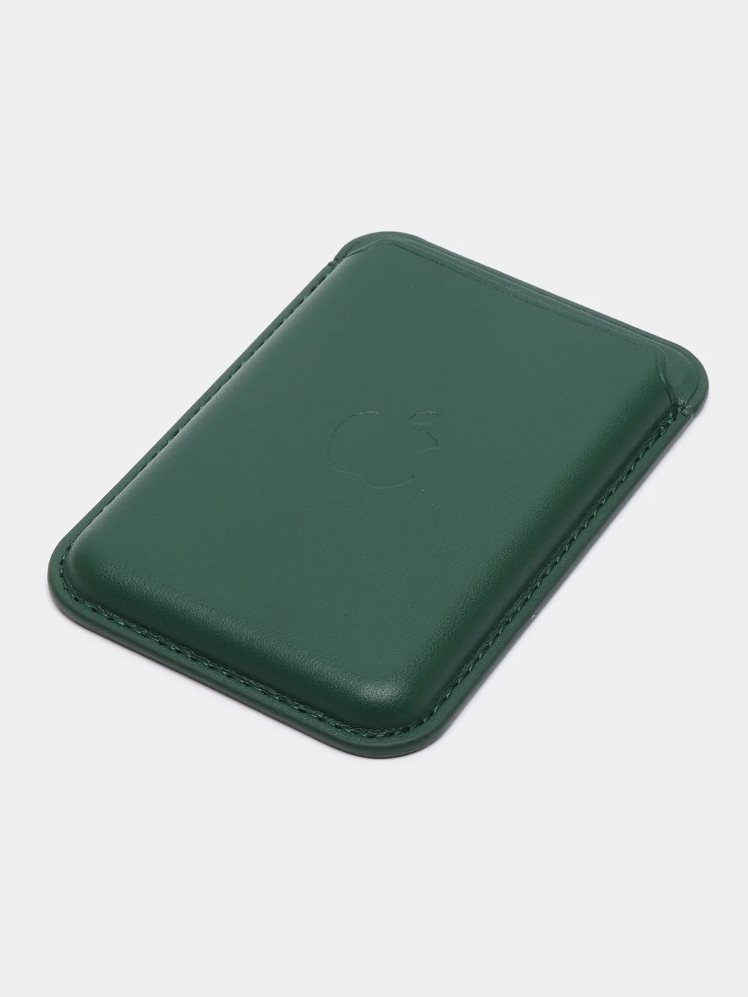 Зеленый кошелек из эко-кожи для карт MagSafe Leather Wallet на iPhone 12, 13 ProMax