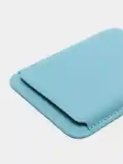 Небесно-голубой кошелек из эко-кожи для карт MagSafe Leather Wallet на iPhone 12, 13 ProMax