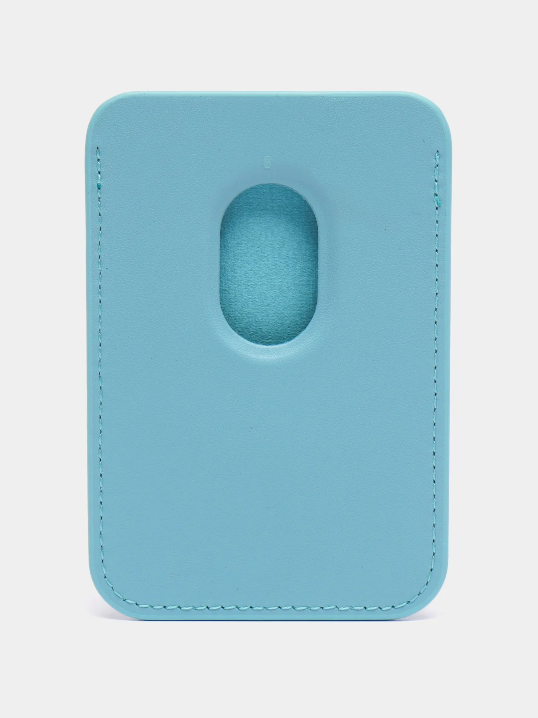 Небесно-голубой кошелек из эко-кожи для карт MagSafe Leather Wallet на iPhone 12, 13 ProMax