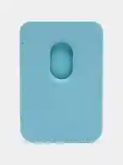Небесно-голубой кошелек из эко-кожи для карт MagSafe Leather Wallet на iPhone 12, 13 ProMax