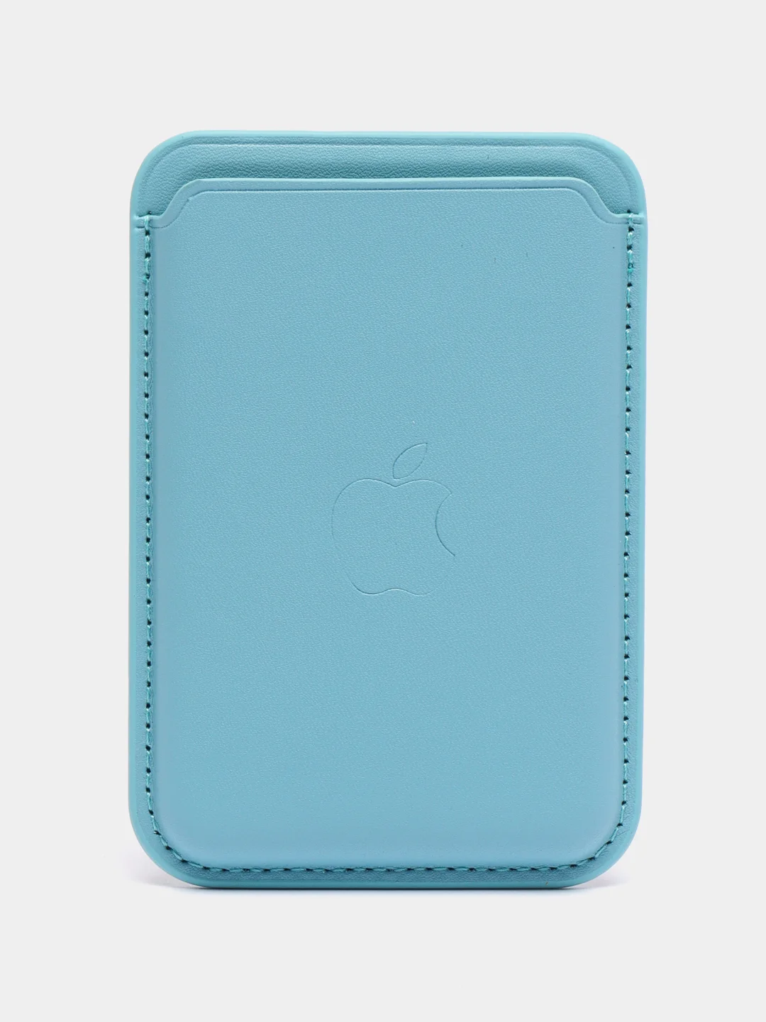 Небесно-голубой кошелек из эко-кожи для карт MagSafe Leather Wallet на iPhone 12, 13 ProMax