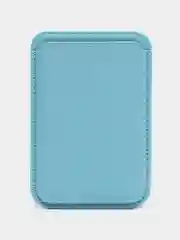 Небесно-голубой кошелек из эко-кожи для карт MagSafe Leather Wallet на iPhone 12, 13 ProMax